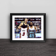 韦德诺维茨基换球衣经典相框照片墙韦德司机桌摆摆件篮球球迷