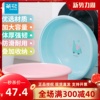 茶花58cm圆形塑料盆浴盆，圆盆大号婴儿洗澡盆，洗衣盆0512