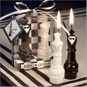 欧式婚礼 国际象棋国王皇后蜡烛 婚礼蜡烛