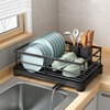 厨房碗碟碗筷沥水架台面简易碗盘沥碗架水槽置物架盘碟放碗收纳盒
