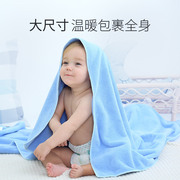婴儿浴巾秋冬加厚宝宝洗澡新生，儿童盖毯柔软吸水毛巾被