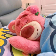 草莓熊公仔(熊公仔)超大号玩偶睡觉抱枕，靠趴趴熊毛绒(熊毛绒)玩具娃娃生日礼物女生