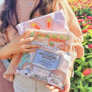 韩风少女心卡通化妆品收纳包随身便携大容量卫生棉包尿布湿袋棉质