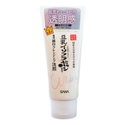 日本sana莎娜豆乳洗面奶，纯白透明感美肌保湿美白洁面乳150g