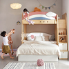 安兰图多功能组合高低床交错式上下带衣柜一体双层床小户型儿童床