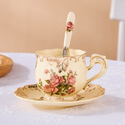 咖啡杯欧式杯子女套装陶瓷，花茶下午茶杯茶具英式家用高档精致颜值