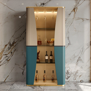 轻奢玻璃酒柜定制酒橱餐厅靠墙储物间时尚现代设计师高档意式书架