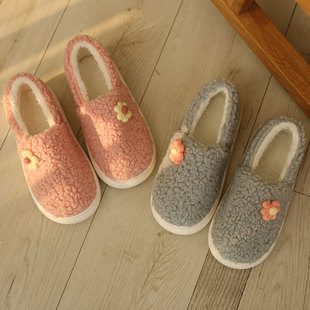 英国Next Kiss月子鞋冬季加绒包跟厚底防滑室内孕妇保暖软底鞋子