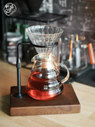 手冲咖啡壶套装家用煮咖啡器具 v60咖啡过滤杯细嘴小型滴漏玻璃式