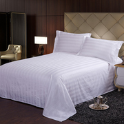 加厚加密酒店60支床上用品四件套纯白色床单被套宾馆民宿布草专用