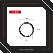 适用宝马碳纤维E60 老5五系点火启动圈钥匙孔装内饰汽车改装配件