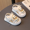 宝宝夏季凉鞋软底0一1-3岁男宝婴儿，学步鞋女包头儿童夏天防滑鞋子