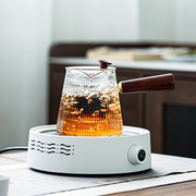 电陶炉煮茶玻璃茶具花茶壶，套装蒸煮茶器，家用网红煮茶炉茶水泡茶壶