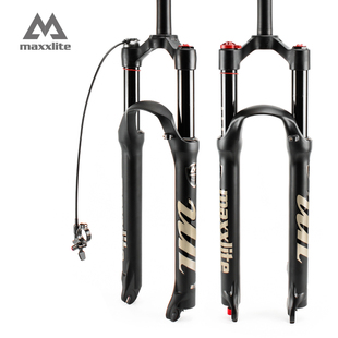 国产MAXXLITE马尼托山地自行车气压前叉26 27.5 29寸阻尼回弹气叉