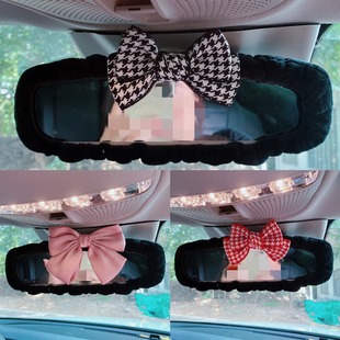 创意汽车后视镜套可爱车用网红装饰品女车载通用车里倒车镜保护套