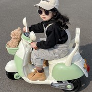 儿童电动车摩托车女宝宝充电双驱动三轮车玩具，车遥控电瓶车可坐人
