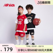 New Balance nb童装4~14岁男女儿童夏季篮球运动速干套装