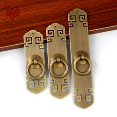 新中式风柜门单孔复古铜拉手