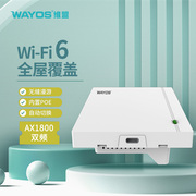 wayos维盟wap-4068ax无线ap面板千兆入墙式5g双频，ax1800大功率poe供电企业，商场酒店商用全屋wifi6覆盖组网