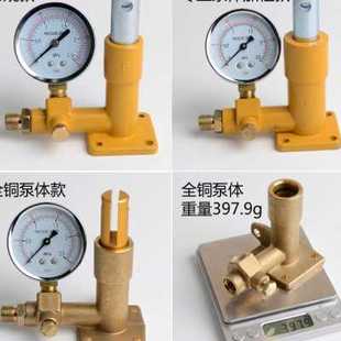 试压泵手动打压机水管 管道压力测漏仪PPR测压泵测试器25-40全铜