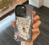 韩国ins原创卡通可爱彩色拼贴适于iphone15promax手机，壳15pro按键全包14透明黑边防摔13promax保护套14pro潮x
