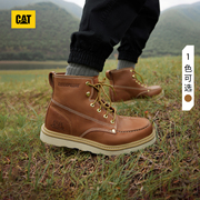 CAT卡特春夏男士复古单鞋户外休闲工装靴潮流短筒靴