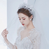 新娘头饰闪亮水晶发箍在逃公主韩式发带耳环套装跟妆发饰婚纱饰品