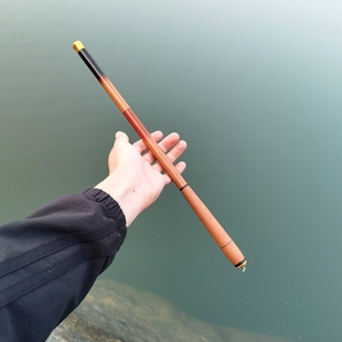 碳素便携式超短节鱼竿，迷你钓鱼竿超轻超硬手竿，溪流竿小物钓杆袖珍