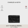 CHARLES&KEITH24夏CK2-80782348褶皱翻盖式单肩斜挎小方包女