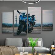 机车挂画马奎斯罗西客厅墙面上装饰画motogp摩托车酒吧俱乐部壁画
