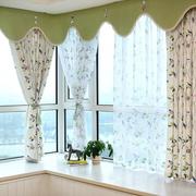 亚麻小清新卧室窗帘布料，成品飘窗田园落地窗，纱帘简约现代