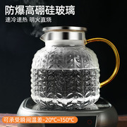 玻璃水壶耐高温冷水壶家用凉白开水杯果茶壶凉茶壶客厅果汁壶