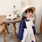 女童连衣裙蕾丝罩衣裙套装春秋，韩版童装儿童，长袖公主裙2件套