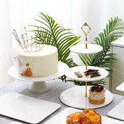 甜品台摆件婚礼派对展示架，套装陶瓷蛋糕托盘，点心冷餐盘茶歇摆台