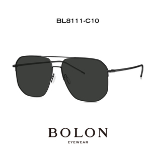 BOLON暴龙眼镜2023太阳镜飞行员框蛤蟆镜偏光驾驶墨镜BL8111