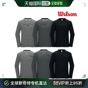 韩国直邮Wilson 运动T恤 WILSON 套头衫 T恤 5631-5645 长袖 圆