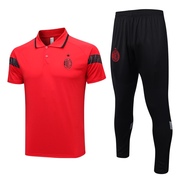 2324AC米兰球衣短袖POLO衫足球训练服套装C995# football jersey