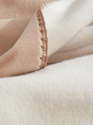高端水貂绒毛毯白色，加厚保暖冬季高级感裘皮，贵妇毯短毛绒盖毯