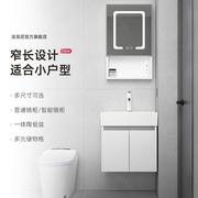 304不锈钢浴室柜组合小户型超窄40CM洗手盆卫生间洗脸盆柜洗漱台