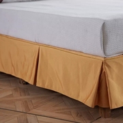 定制酒店床上用品床裙式床笠床罩防滑床套单件简约纯白色单双宾馆
