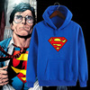 DC英雄超人标志电影周边同款连帽卫衣男宽松大码套头定制上衣服潮