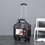 重工定制英伦花色16寸拉杆行李箱女小型可登机箱女短途旅行箱韩版