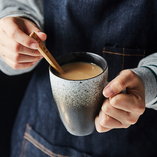 原创设计景德镇陶瓷杯子马克杯情侣咖啡杯日式茶复古家用简约定制