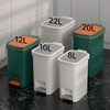 厨房垃圾桶家用大容量带盖卫生间厕所客厅手按脚踏商用厨余垃圾筒