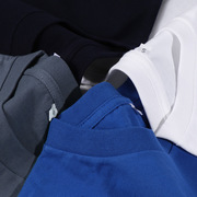 230g日系品质纯棉重磅纯色克莱因蓝圆领t恤班服企业团体服可印花