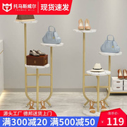 服装店展示架女装店橱窗陈列道具高低鞋包置物架中岛流水台展示台