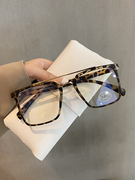 素颜平光镜女个性双梁防蓝光，眼镜框男复古眼镜可配度数眼镜架