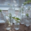 外贸精致复古轻奢浮雕小口径法式小玻璃花瓶摄影道具水培瓶干花