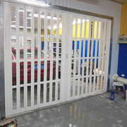 推拉折叠简易pvc移门燃气厨房卫生间阳台隔断商铺透光有机玻璃门