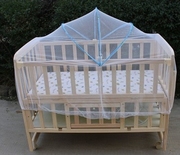 销婴儿摇篮蚊帐罩宝宝，床通用圆拱形带j支架儿童蚊帐小孩摇床蚊厂